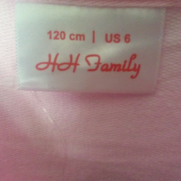 NWOT!  Pink Long Sleeve Alphabet Tee - Picture 6 of 6
